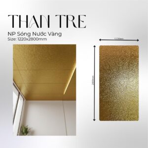 Tấm Ốp Than Tre Gương Vàng - Npgv
