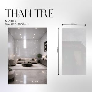 Tấm ốp Than Tre PetG Bóng Xám - NPG 003