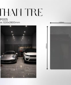 Tấm Ốp Than Tre PetG Bóng Xám Đậm - NPG 005
