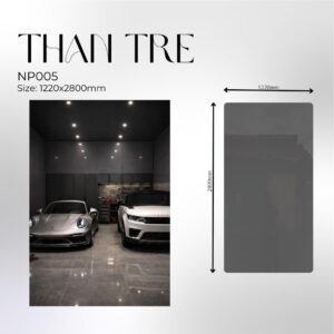 Tấm Ốp Than Tre PetG Bóng Xám Đậm - NPG 005