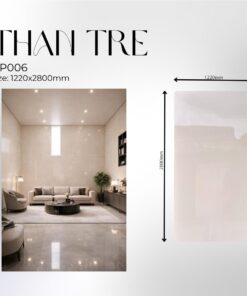 Tấm Ốp Than Tre PetG Bóng Nâu Nhạt - NPG 006