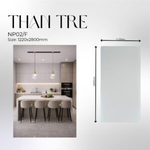 Tấm Ốp Than Tre Đơn Sắc Xám Nhạt NP 02/F
