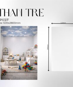 Tấm ốp Than Tre Đơn Sắc Trắng -  NP 03/F