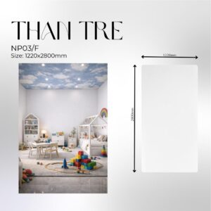 Tấm ốp Than Tre Đơn Sắc Trắng -  NP 03/F