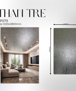 Tấm ốp than tre sóng nước Bạc - Npp010