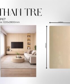 Tấm Ốp Than Tre Vân Gỗ Nhung - NP 67