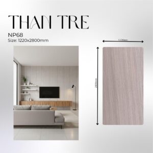 Tấm ốp than tre vân gỗ nhung - NP 68/M