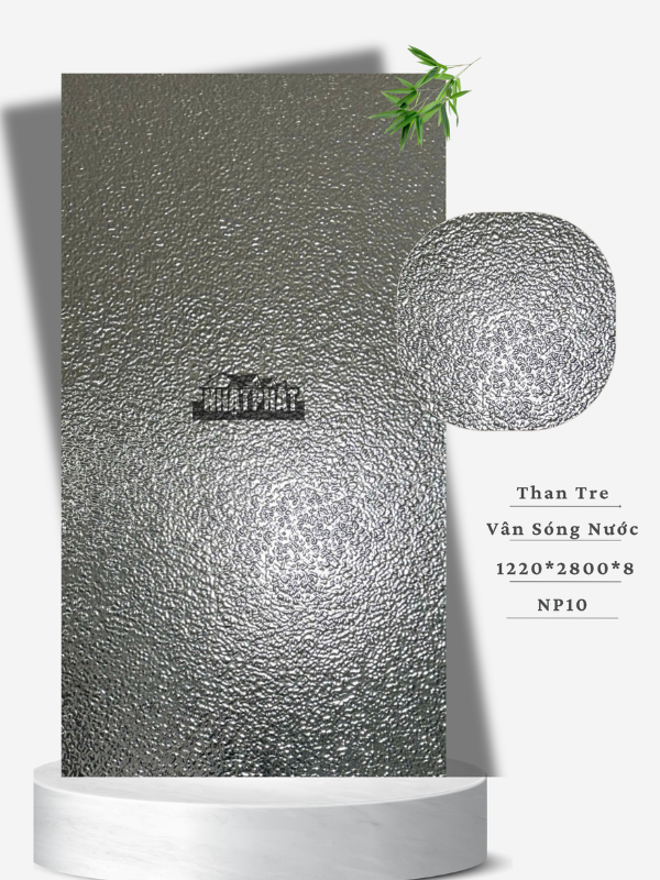 Tấm ốp than tre sóng nước Bạc - Npp010 1 Tấm ốp than tre sóng nước Bạc – Npp010