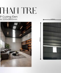 Tấm Ốp Than Tre Gương Đen - NP426