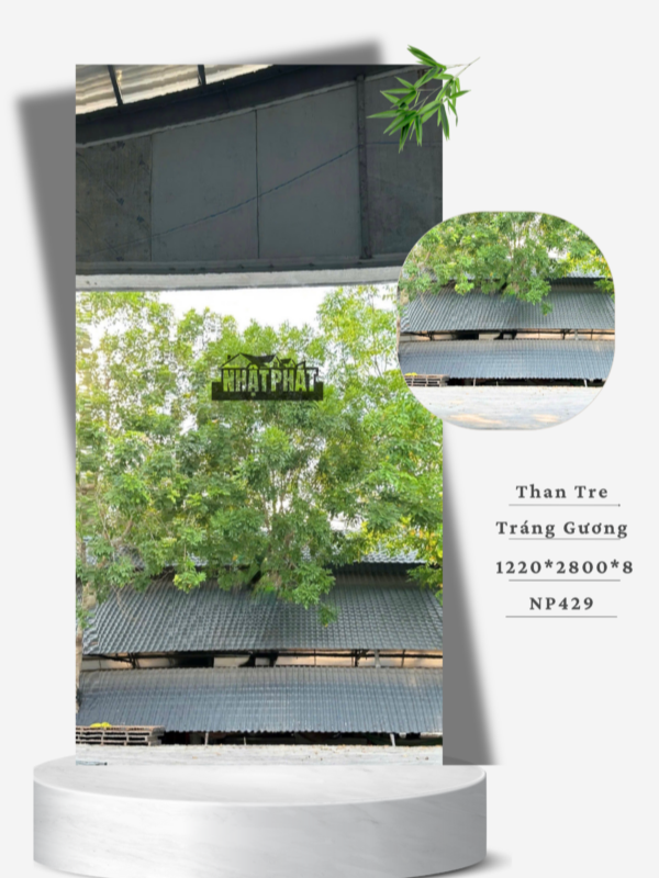Tấm Ốp Than Tre Gương Bạc - Np0015 1 Tấm ốp than tre gương bạc