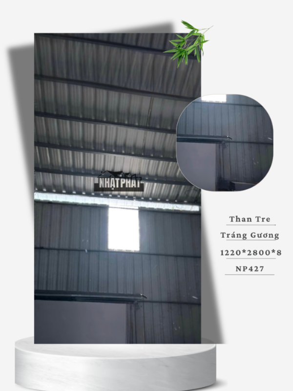 Tấm Ốp Than Tre Gương Xám - NP427 1 Tấm ốp than tre gương xám- Np427